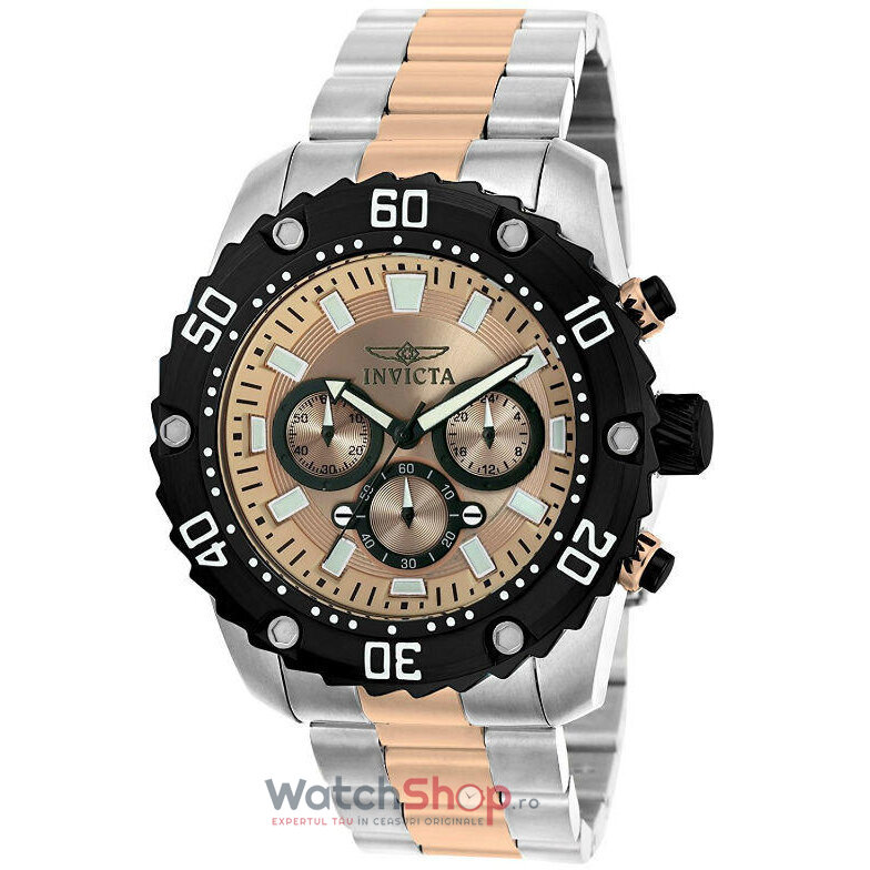 Ceas Barbatesc Fashion Invicta PRO DIVER 22520 Cronograf Quartz Argintiu Rotund cu Comanda Online