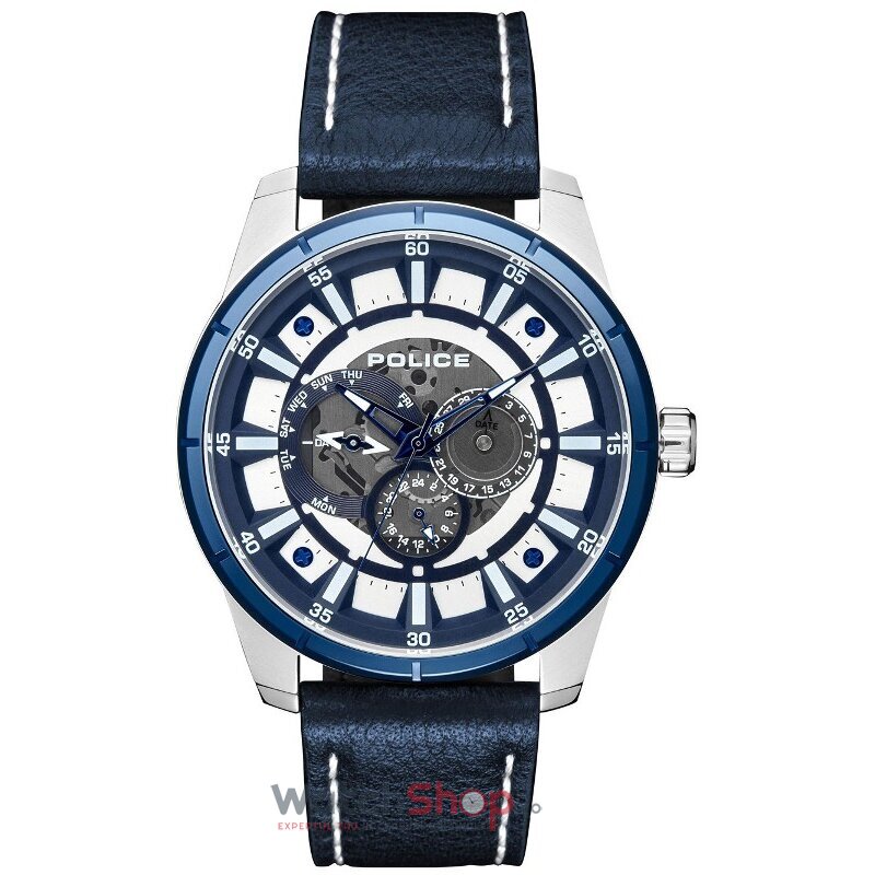 Ceas Barbatesc Fashion Police LAWRENCE PL15410JSTBL.04 Quartz Albastru Rotund cu Comanda Online