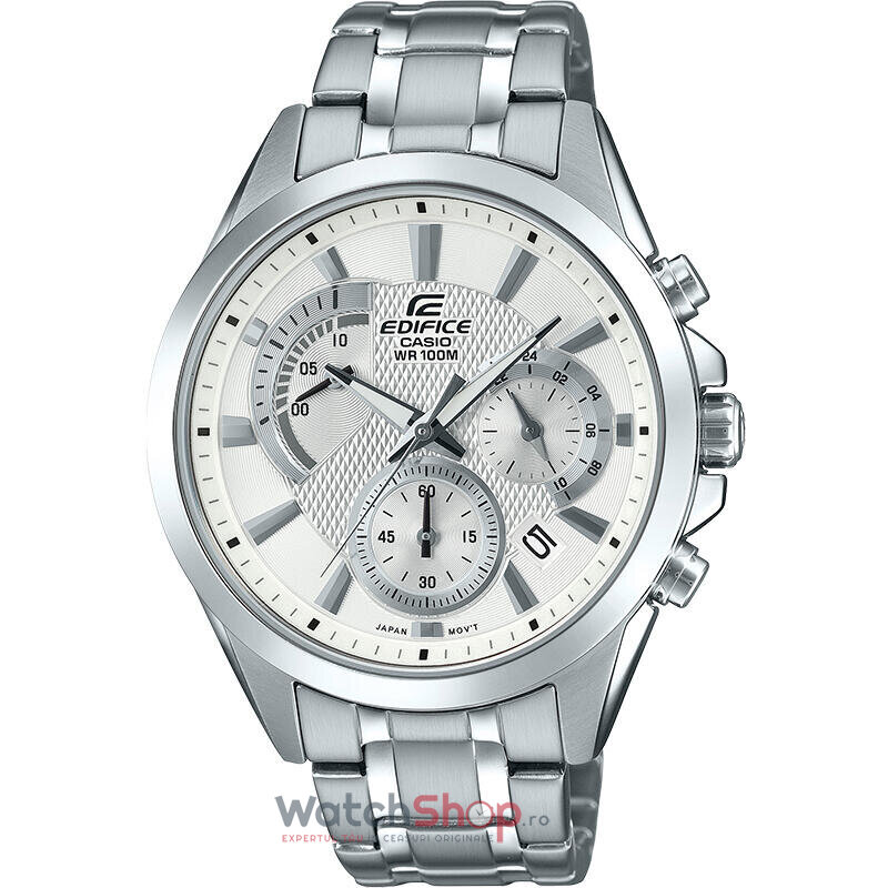 Ceas Barbatesc Sport Casio EDIFICE EFV-580D-7AVUEF Cronograf Quartz Argintiu Rotund cu Comanda Online