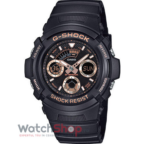 Ceas Barbatesc Sport Casio G-Shock AW-591GBX-1A4 Quartz Negru Rotund cu Comanda Online