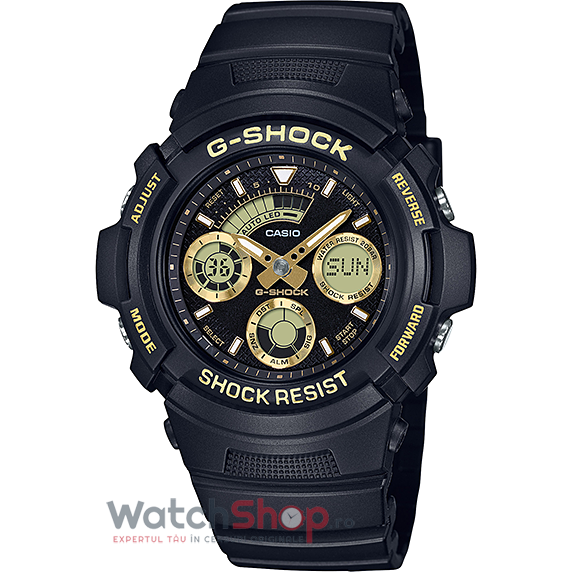 Ceas Barbatesc Sport Casio G-Shock AW-591GBX-1A9 Quartz Negru Rotund cu Comanda Online