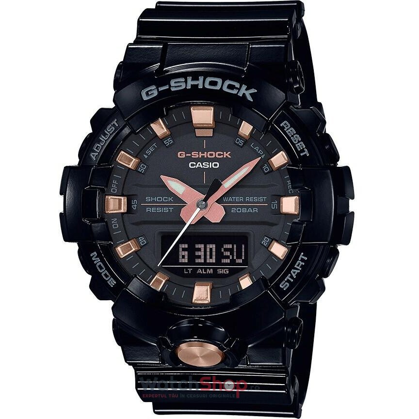 Ceas Barbatesc Sport Casio G-Shock GA-810GBX-1A4ER Black and Gold Quartz Negru Rotund cu Comanda Online