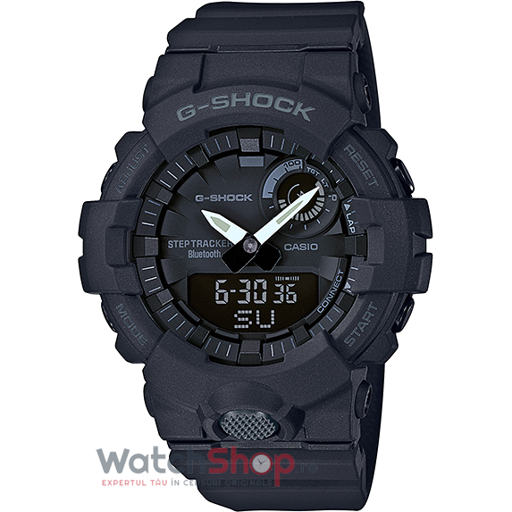 Ceas Barbatesc Sport Casio G-Shock GBA-800-1AER Quartz Negru Rotund cu Comanda Online