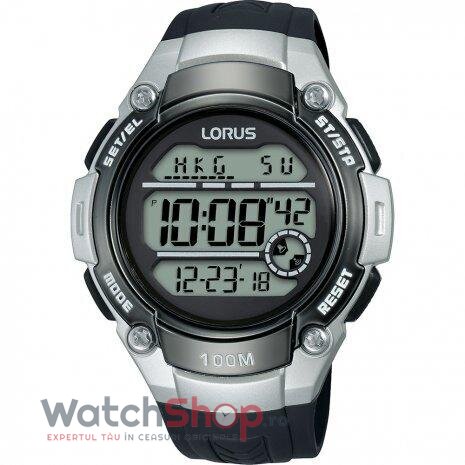 Ceas Barbatesc Sport Lorus by Seiko R2331MX9 Cronograf Dual Time Quartz Negru Rotund cu Comanda Online