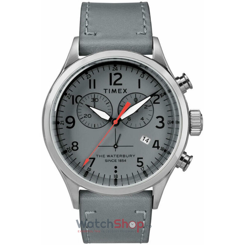 Ceas Barbatesc Sport Timex WATERBURY TW2R70700D7 Cronograf Quartz Gri Rotund cu Comanda Online