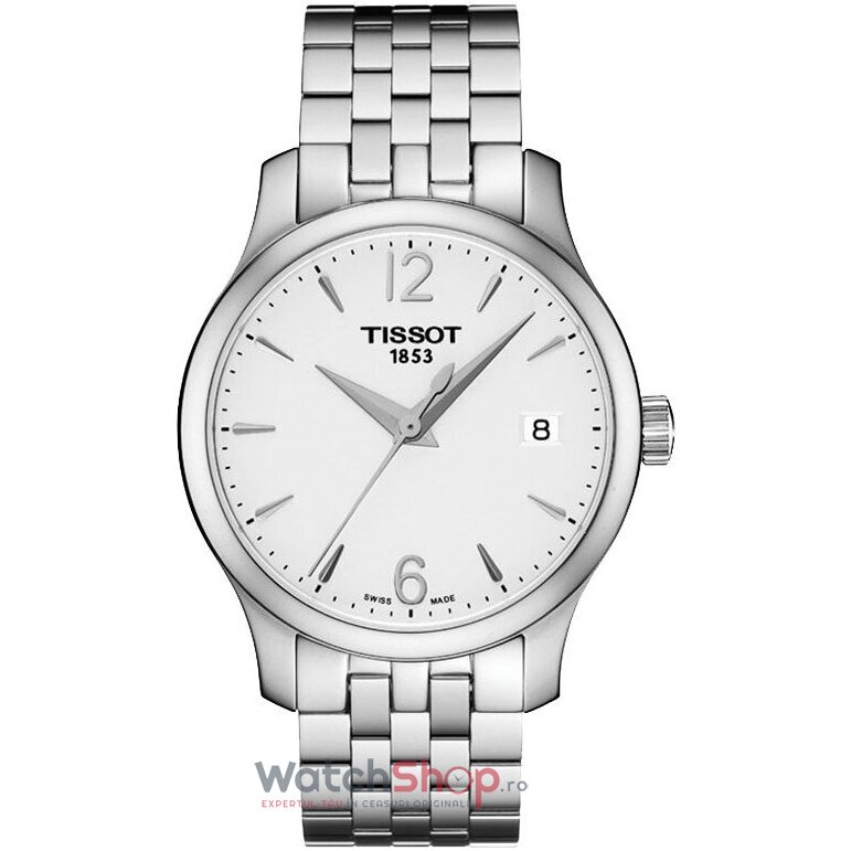 Ceas Dama Elegant Tissot T-CLASSIC T063.210.11.037.00 Tradition Quartz Argintiu Rotund cu Comanda Online