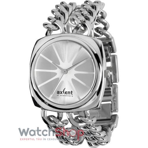 Ceas Dama Fashion Axcent SUNSET X56374-632 Quartz Argintiu Patrat cu Comanda Online
