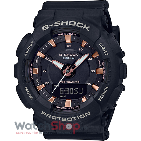 Ceas Dama Fashion Casio G-Shock Step Tracker GMA-S130PA-1AER Quartz Negru Rotund cu Comanda Online