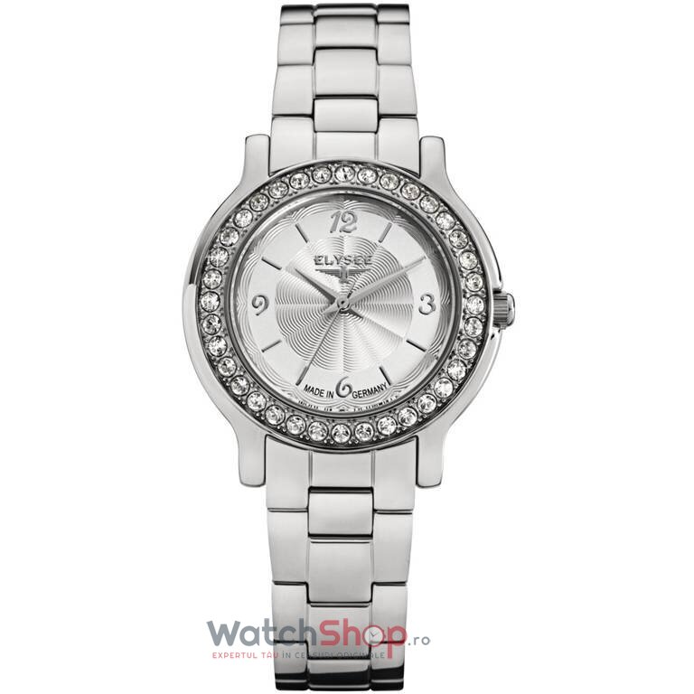 Ceas Dama Fashion Elysee HELENA 28610 Quartz Argintiu Rotund cu Comanda Online