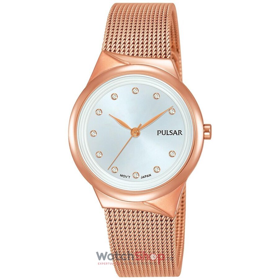 Ceas Dama Fashion Pulsar Attitude PH8442X1 Quartz Aur roz Rotund cu Comanda Online
