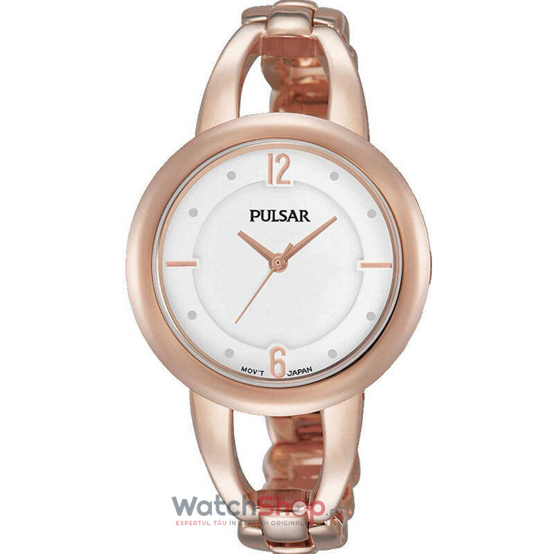 Ceas Dama Fashion Pulsar DRESS PH8208X1 Quartz Aur roz Rotund cu Comanda Online