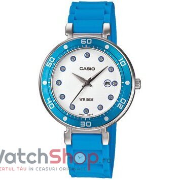 Ceas Fashion Dama Casio LTP-1329-2EVDF Quartz Albastru Rotund cu Comanda Online