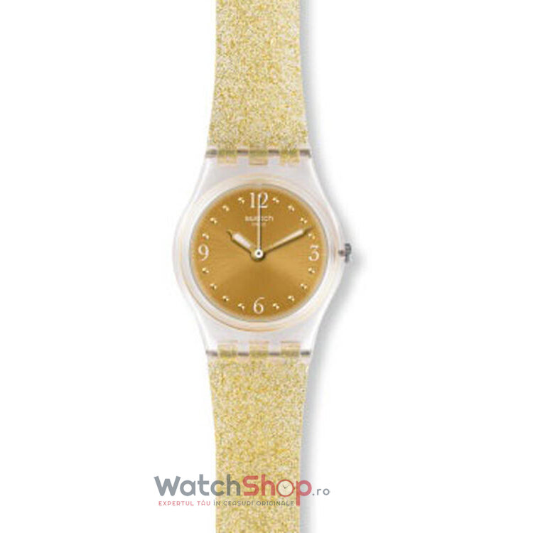 Ceas Fashion Dama Swatch Golden Glistar Too LK382 Quartz  Rotund cu Comanda Online