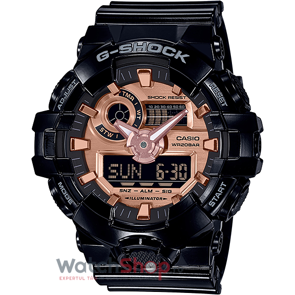 Ceas Sport Barbatesc Casio G-Shock GA-700MMC-1AER Quartz Negru Rotund cu Comanda Online