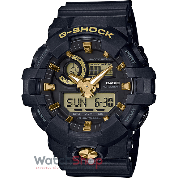 Ceas Sport Barbatesc Casio G-Shock GA-710B-1A9ER Quartz Negru Rotund cu Comanda Online