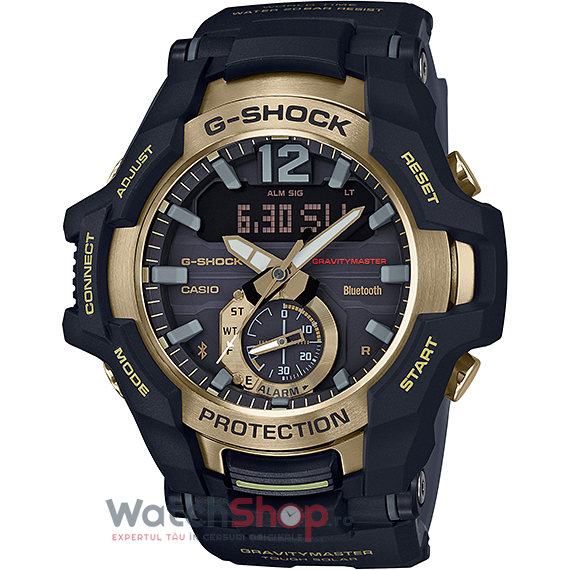 Ceas Sport Barbatesc Casio G-Shock GR-B100GB-1AER GRAVITYMASTER Quartz Negru Rotund cu Comanda Online