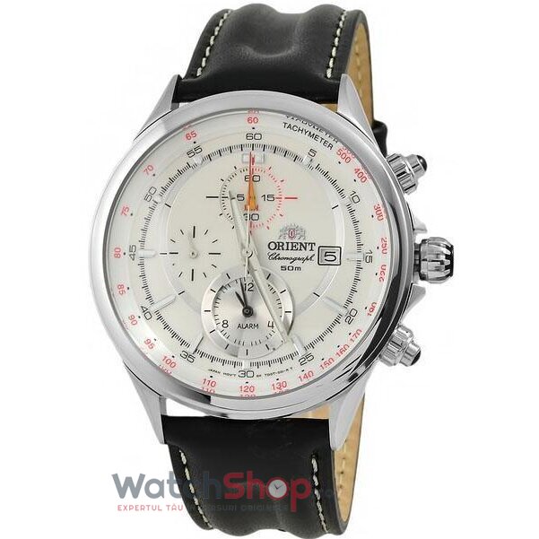 Ceas Sport Barbatesc Orient TD0T004W Cronograf Quartz Negru Rotund cu Comanda Online