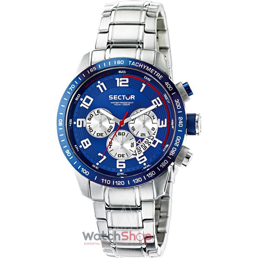Ceas Sport Barbatesc Sector RACING R3273975001 Cronograf Quartz Albastru Rotund cu Comanda Online