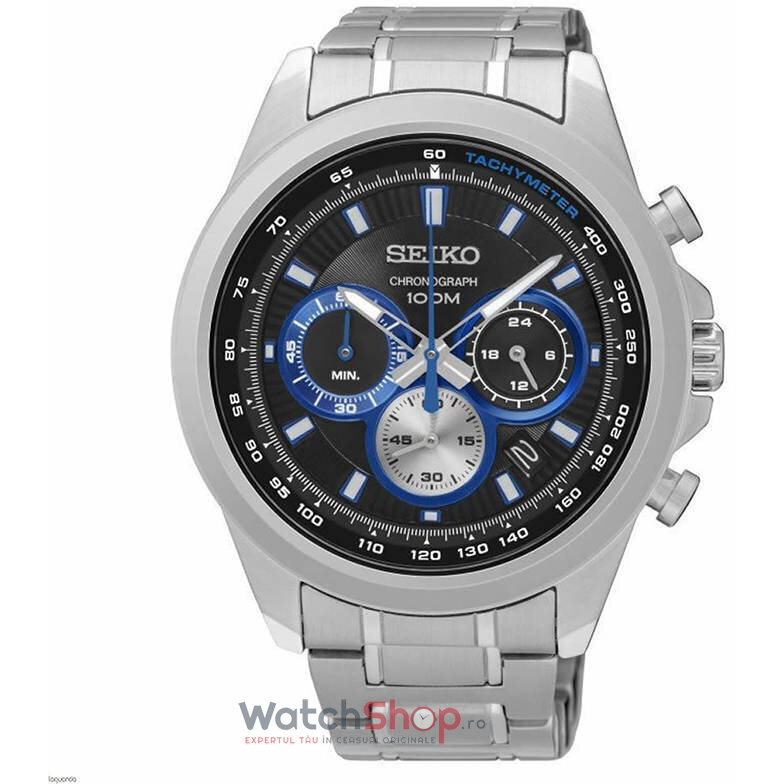 Ceas Sport Barbatesc Seiko SSB243P1 Cronograf Quartz Argintiu Rotund cu Comanda Online
