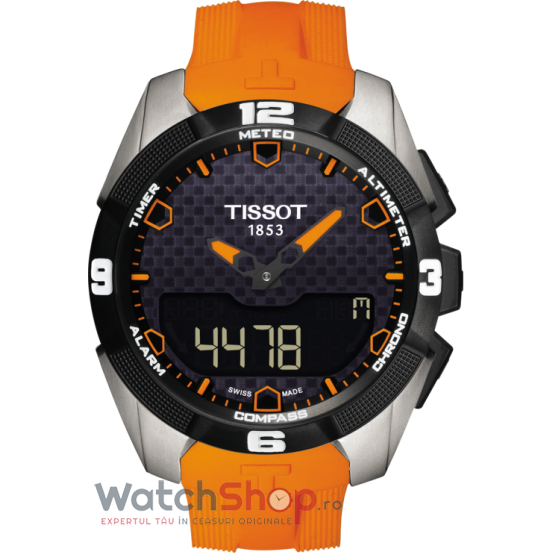 Ceas Sport Barbatesc Tissot Tissot T-TOUCH EXPERT T091.420.47.051.01 SOLAR Quartz Portocaliu Rotund cu Comanda Online